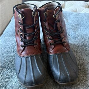 Sperry Leather and Rubber Duck Boots Women’s‎ Size 7